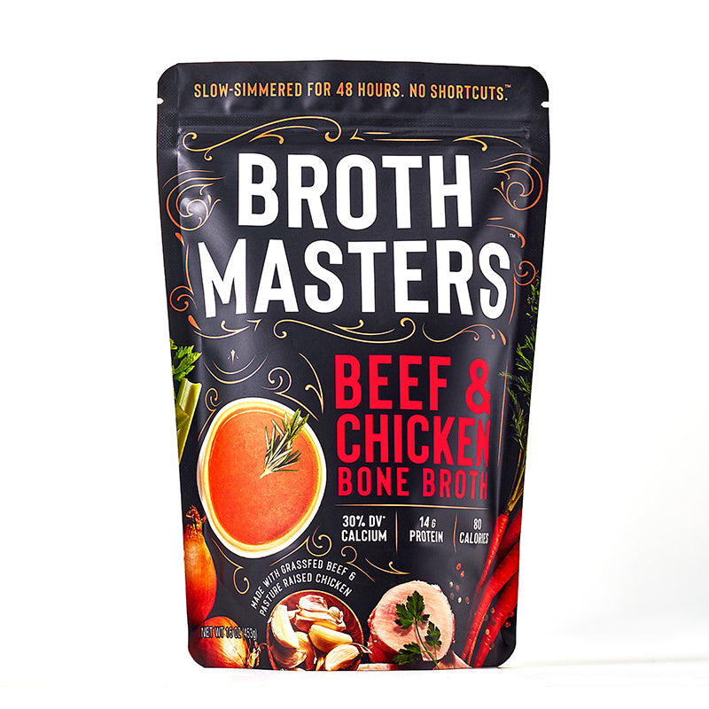 Organic beefand chicken bone broth from Broth Masters.