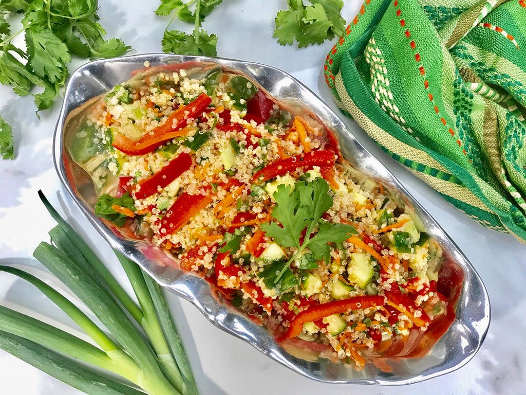 Thai Quinoa Salad with Fresh Herbs and Lime Vinaigrette